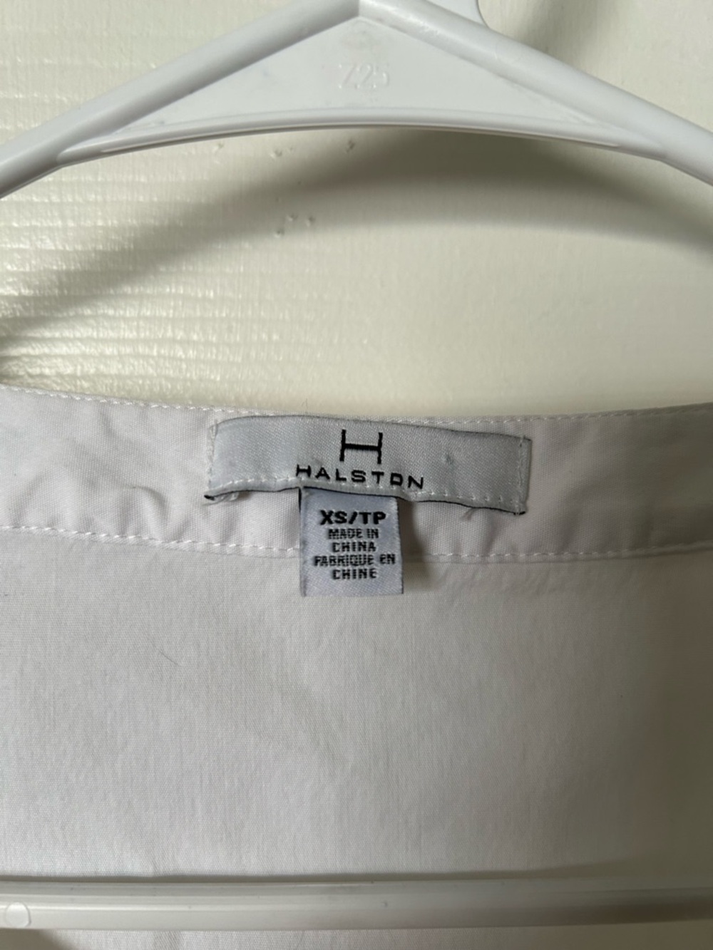 White Button-Front Peplum Blouse - Picture 2 of 4
